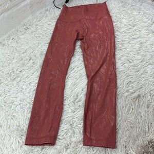 Lululemon Wunder Under High-Rise Crop 23" *Shine Acclimatize Soft Cranberry Pink